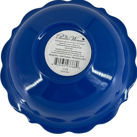 Pioneer Woman Ditsy Painterly Melamine Dip Snack Fruit Dessert Bowls 11oz Set 4 - Picture 11 of 15